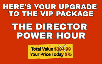ATI's graphic: The Director Power Hour VIP Package